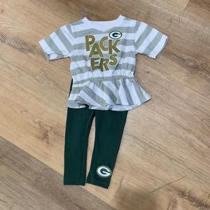 Toddler Green Bay Packers outfit